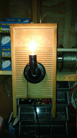 Washboard wall light