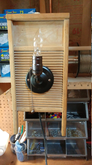 Washboard wall light