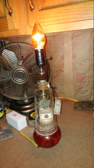 Liquor Bottle Table Lamp