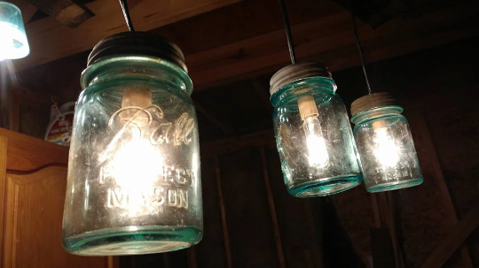 Barrel Stave Swag light