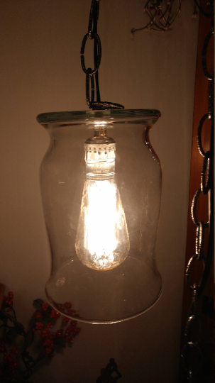 Hurrican Vase Hanging Light