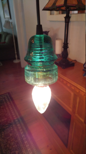Glass Insulator Light