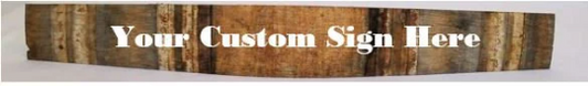 Barrel Stave Sign