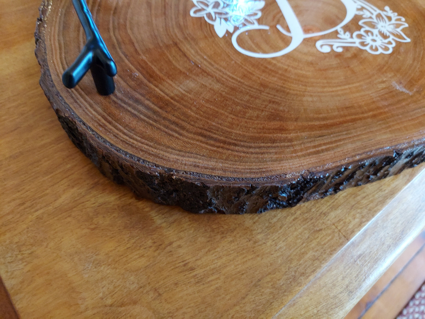 Custom Wood Slab Cheese Board