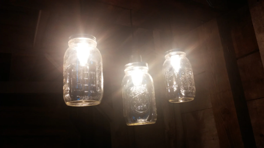 Mason Jar Hanging Light