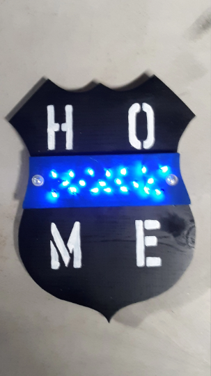 Police Blue Line Home light