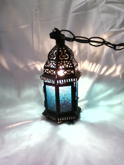 Blue Moroccan Lantern