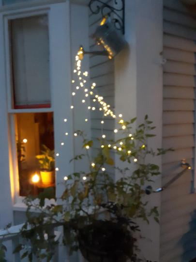 Watering can hanging light