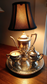 Teapot lamp and candles