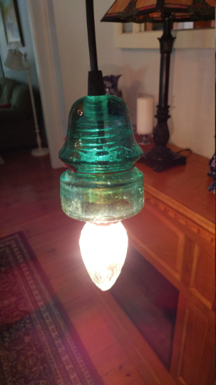 Glass Insulator Light