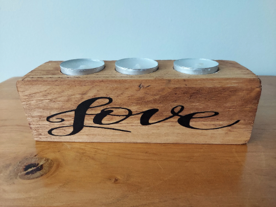 Wood Candle Holders