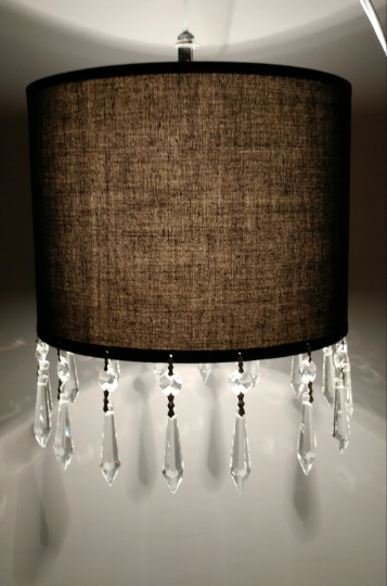 Black lampshade hanging Light