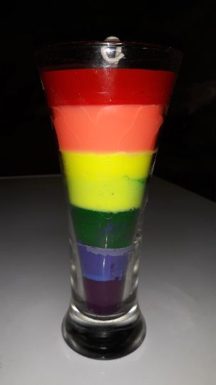 Rainbow Soy candles