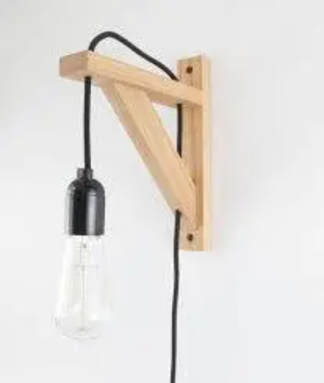 Wood Shelf Bracket Light
