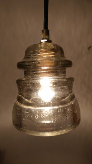 Glass Insulator Light