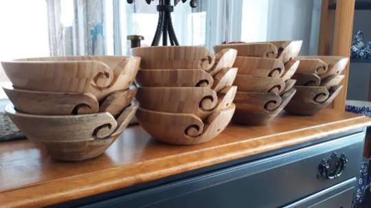 Wood Yarn Bowl
