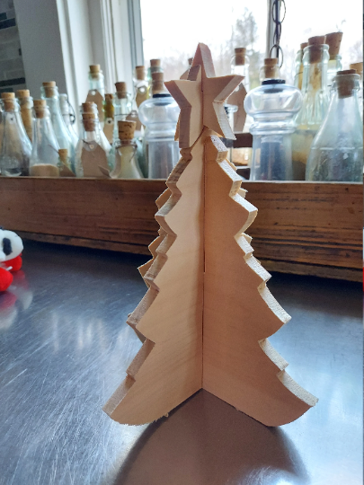 3d wood Christmas tree
