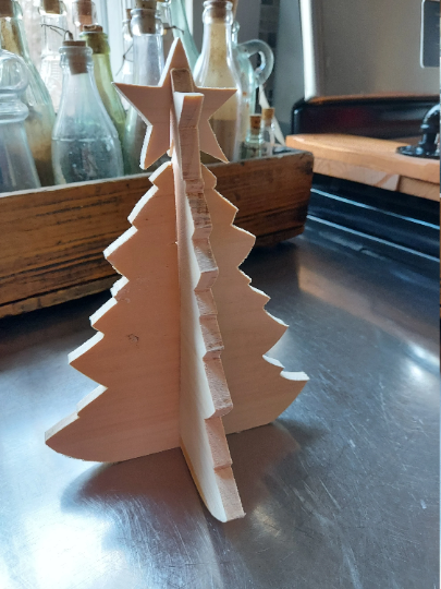 3d wood Christmas tree