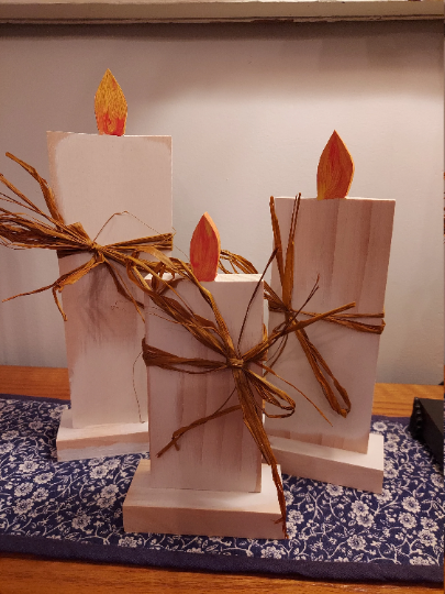 Wood Candle Decoration Decor