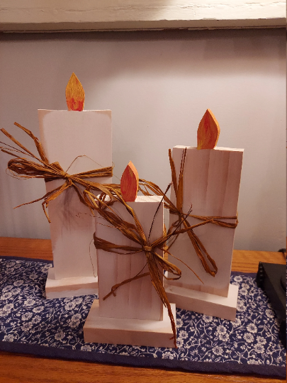 Wood Candle Decoration Decor