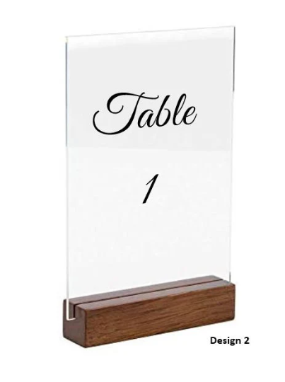 Wedding Table Sign