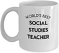 World's Best Social Studies Teacher Mug